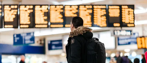 International student - returning home - airport